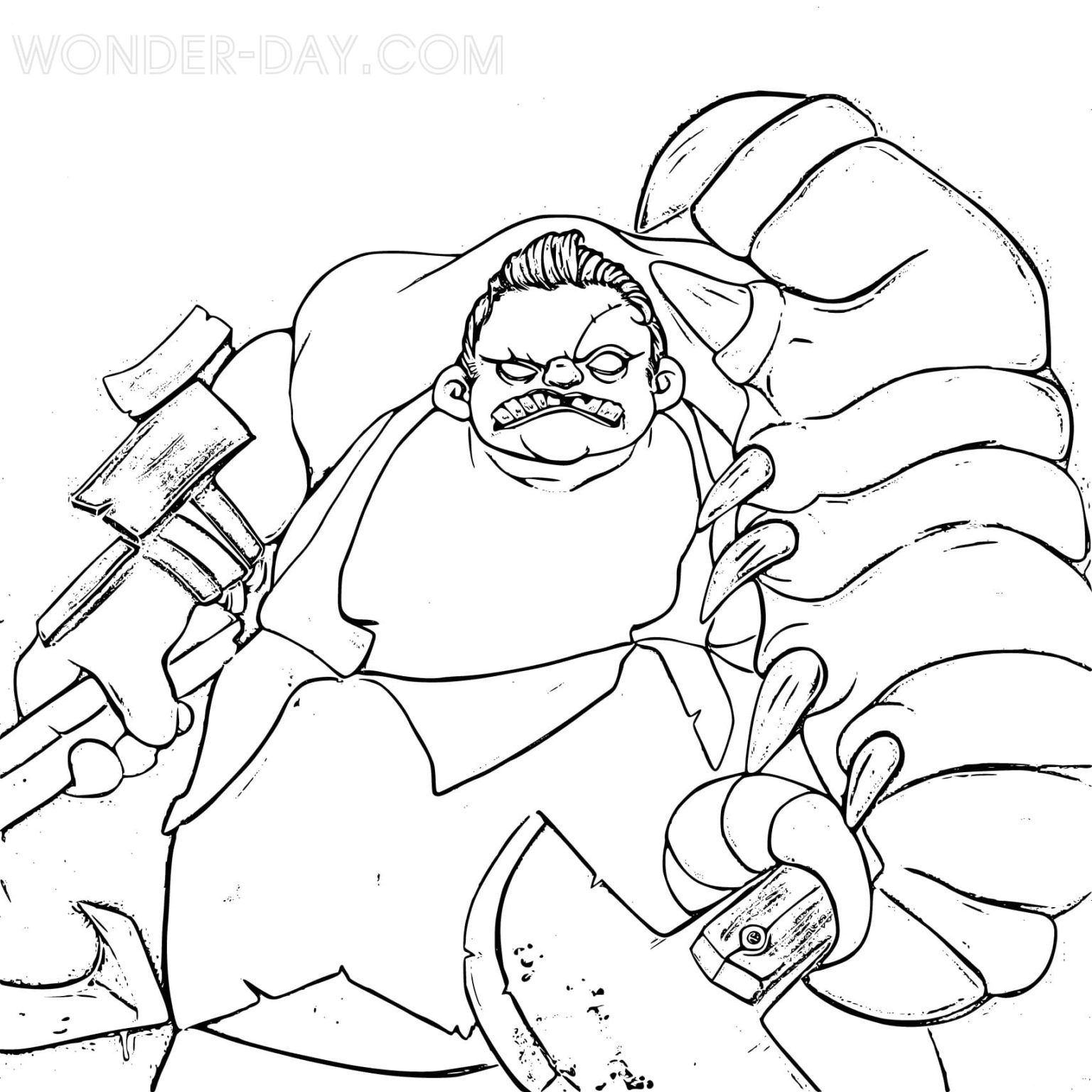 Çocuklar İçin Pudge Boyama Sayfaları 
