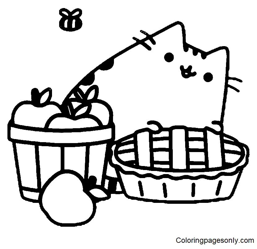 Çocuklar İçin Pusheen Boyama Sayfaları 
