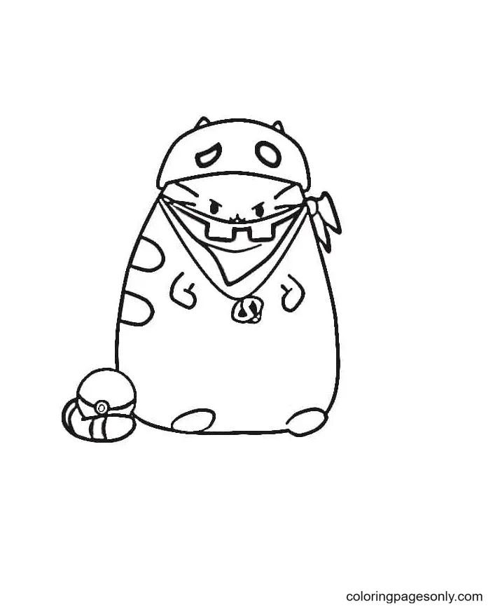 Çocuklar İçin Pusheen Boyama Sayfaları 