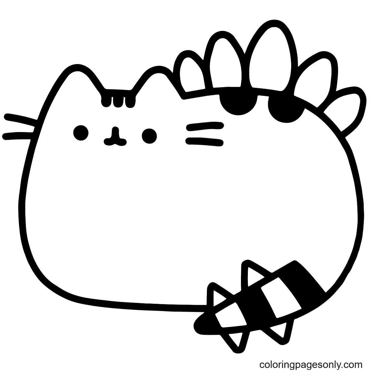 Çocuklar İçin Pusheen Boyama Sayfaları 