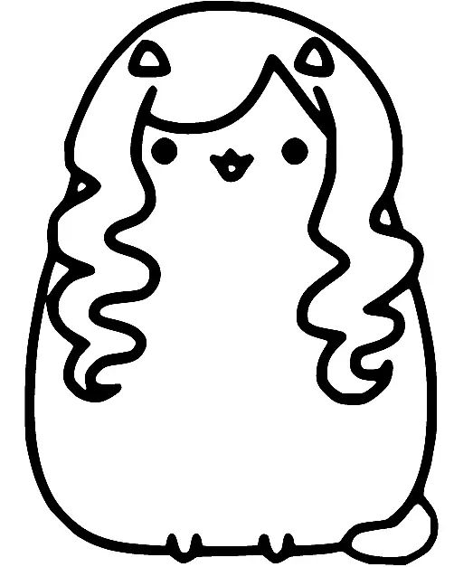 Çocuklar İçin Pusheen Boyama Sayfaları 