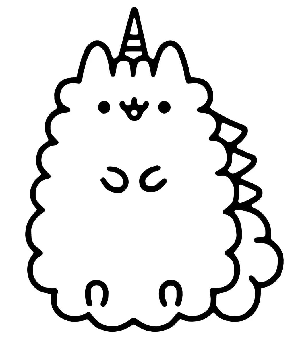 Çocuklar İçin Pusheen Boyama Sayfaları 