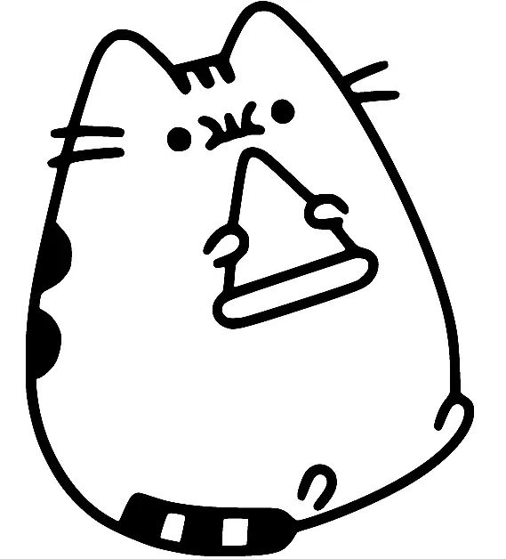 Çocuklar İçin Pusheen Boyama Sayfaları 