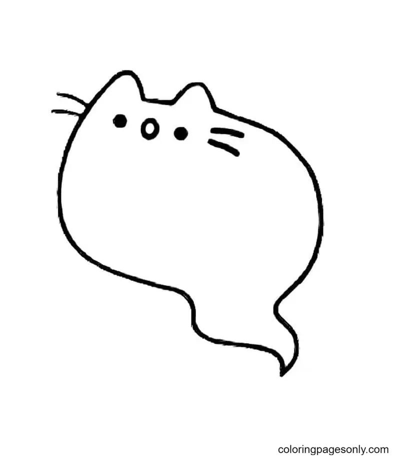 Çocuklar İçin Pusheen Boyama Sayfaları 