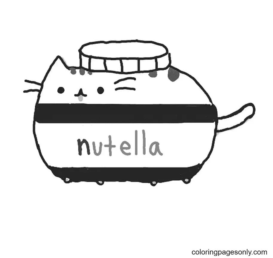 Çocuklar İçin Pusheen Boyama Sayfaları 