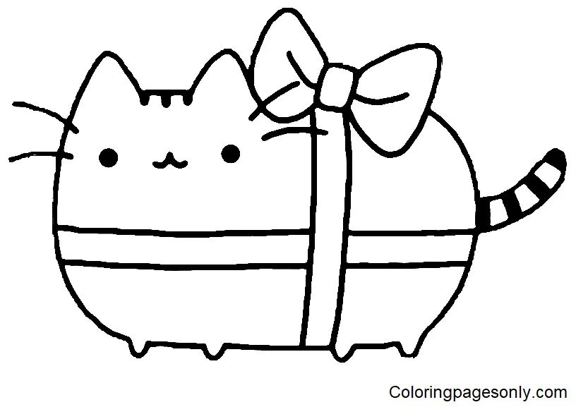 Çocuklar İçin Pusheen Boyama Sayfaları 