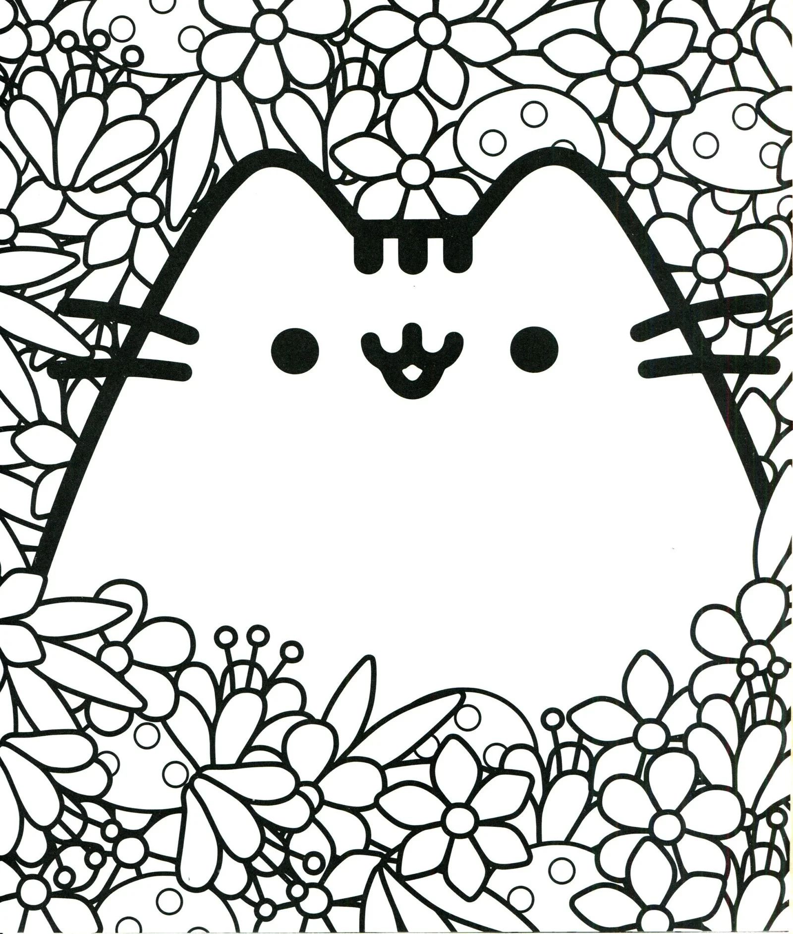 Çocuklar İçin Pusheen Boyama Sayfaları 