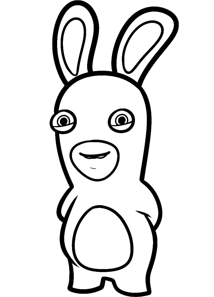 Çocuklar İçin Raving Rabbids Boyama Sayfaları 