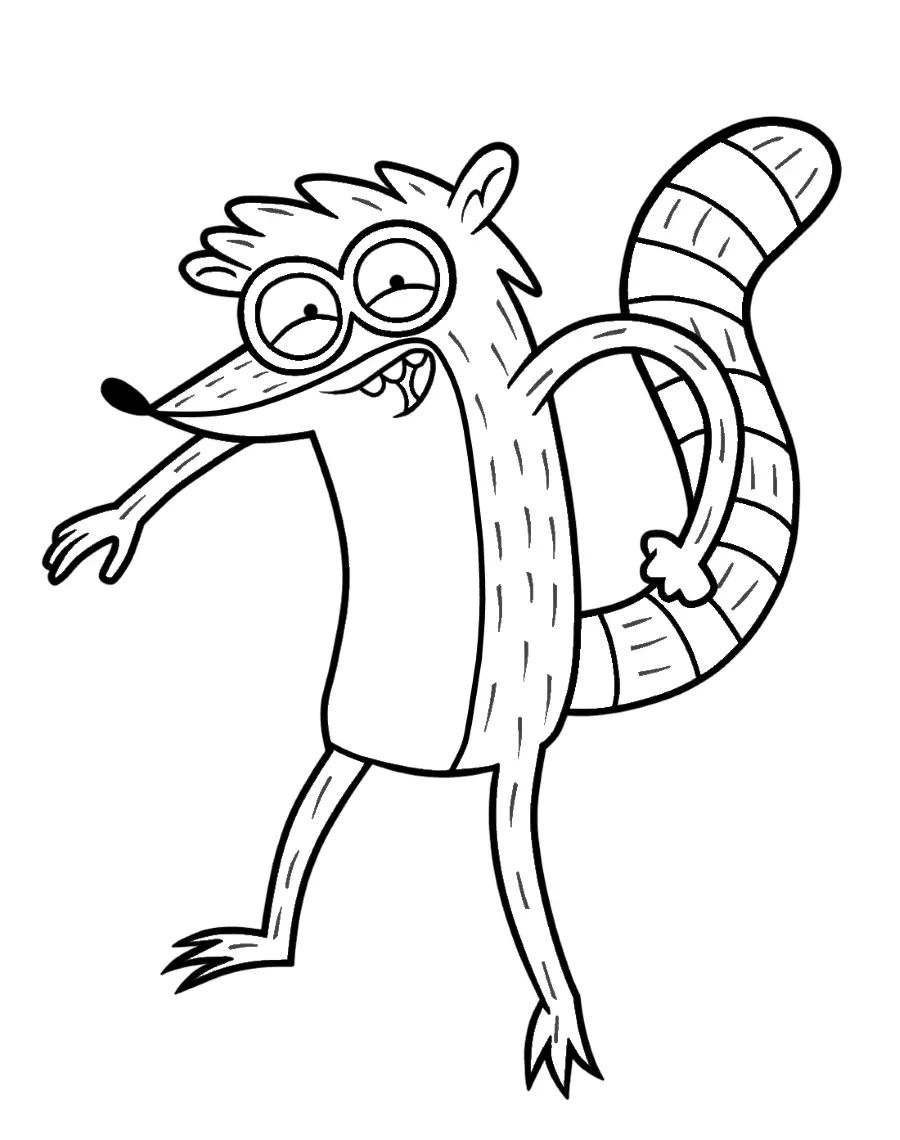 Çocuklar İçin Regular Show Boyama Sayfaları 
