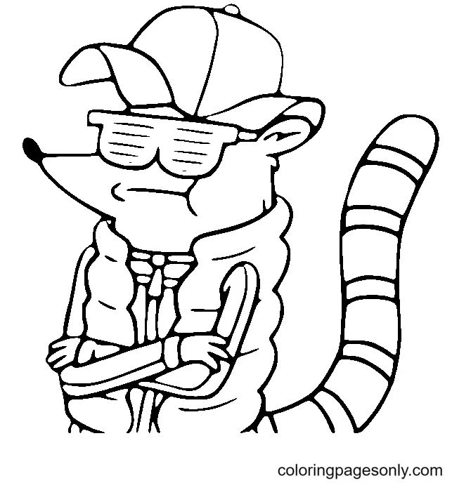Çocuklar İçin Regular Show Boyama Sayfaları 
