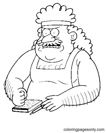Çocuklar İçin Regular Show Boyama Sayfaları 