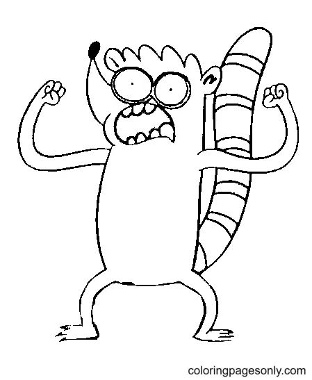 Çocuklar İçin Regular Show Boyama Sayfaları 