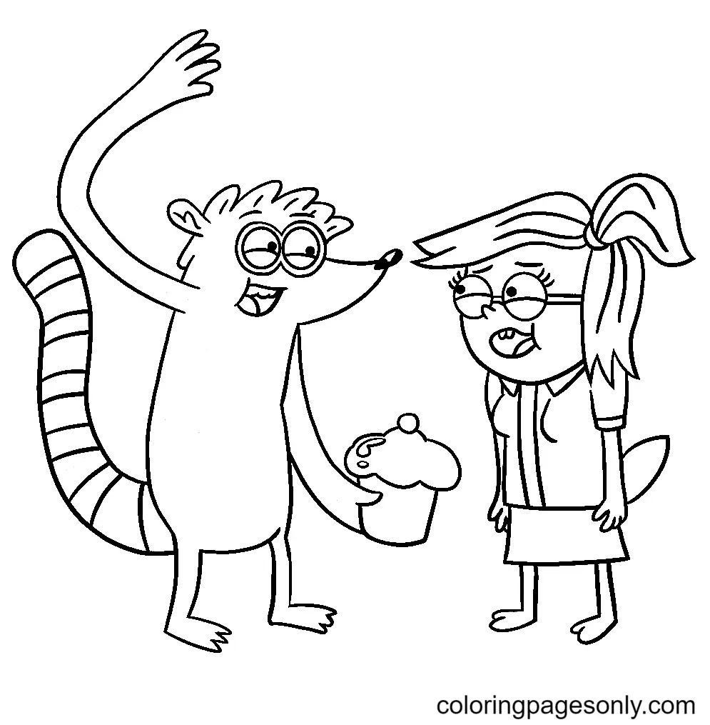Çocuklar İçin Regular Show Boyama Sayfaları 