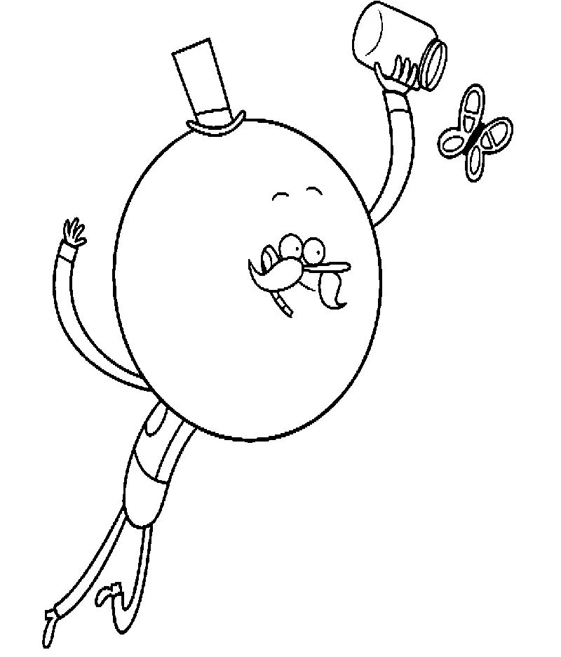 Çocuklar İçin Regular Show Boyama Sayfaları 