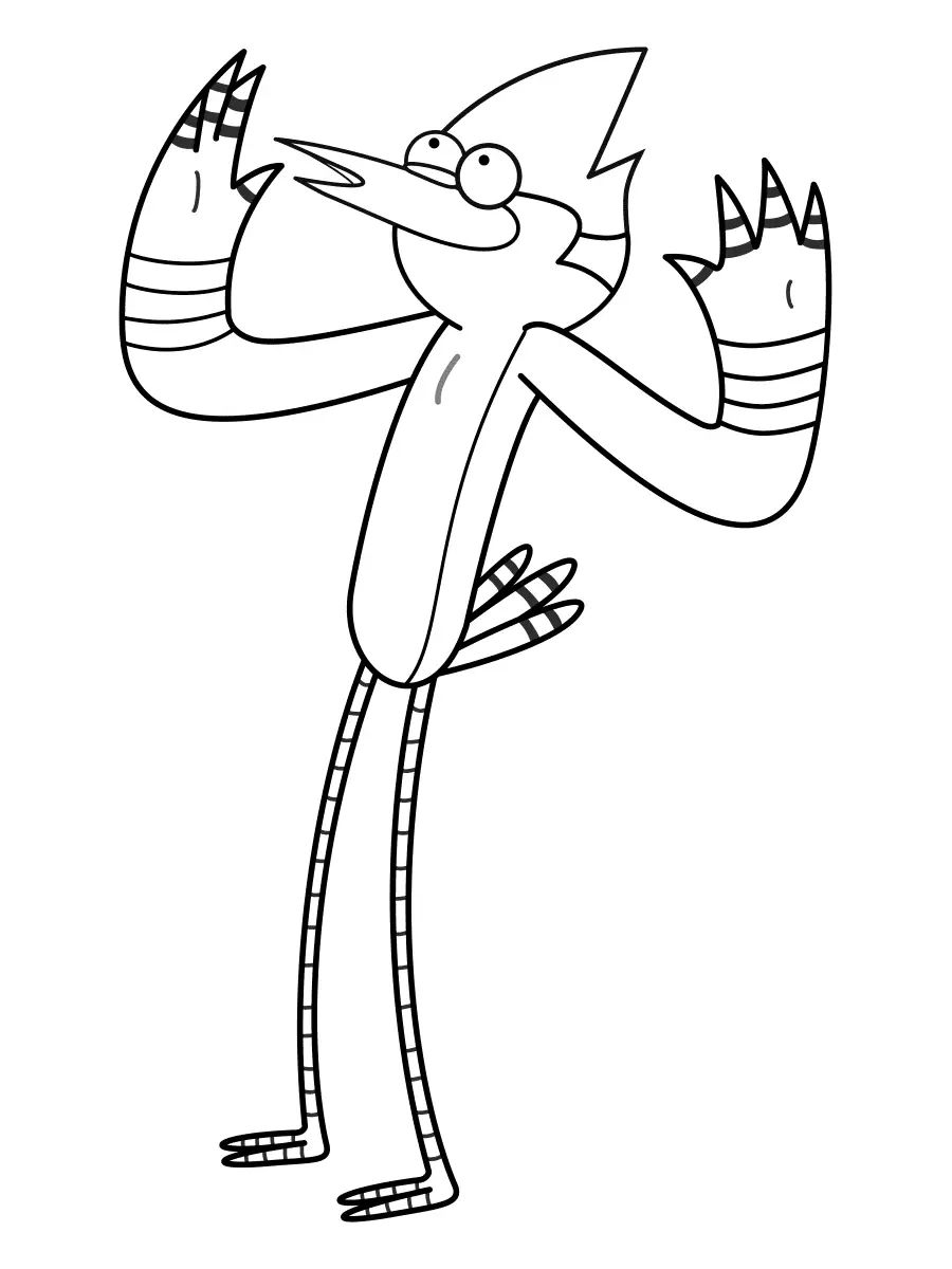 Çocuklar İçin Regular Show Boyama Sayfaları 