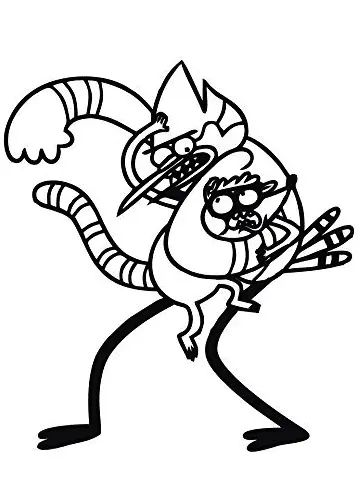 Çocuklar İçin Regular Show Boyama Sayfaları 