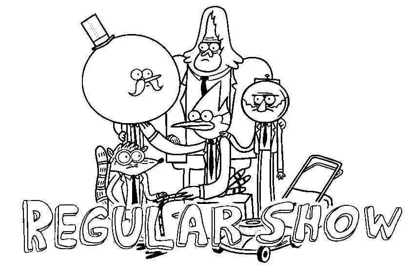 Çocuklar İçin Regular Show Boyama Sayfaları 