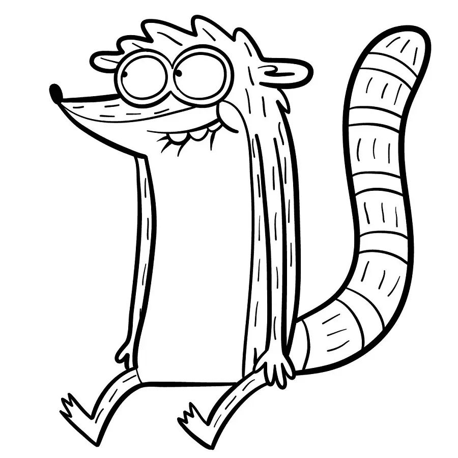 Çocuklar İçin Regular Show Boyama Sayfaları 