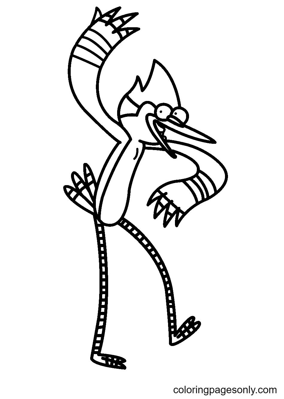 Çocuklar İçin Regular Show Boyama Sayfaları 