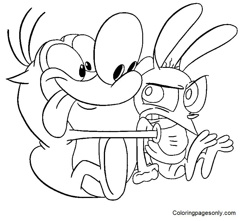 Çocuklar İçin Ren ve Stimpy Boyama Sayfaları 