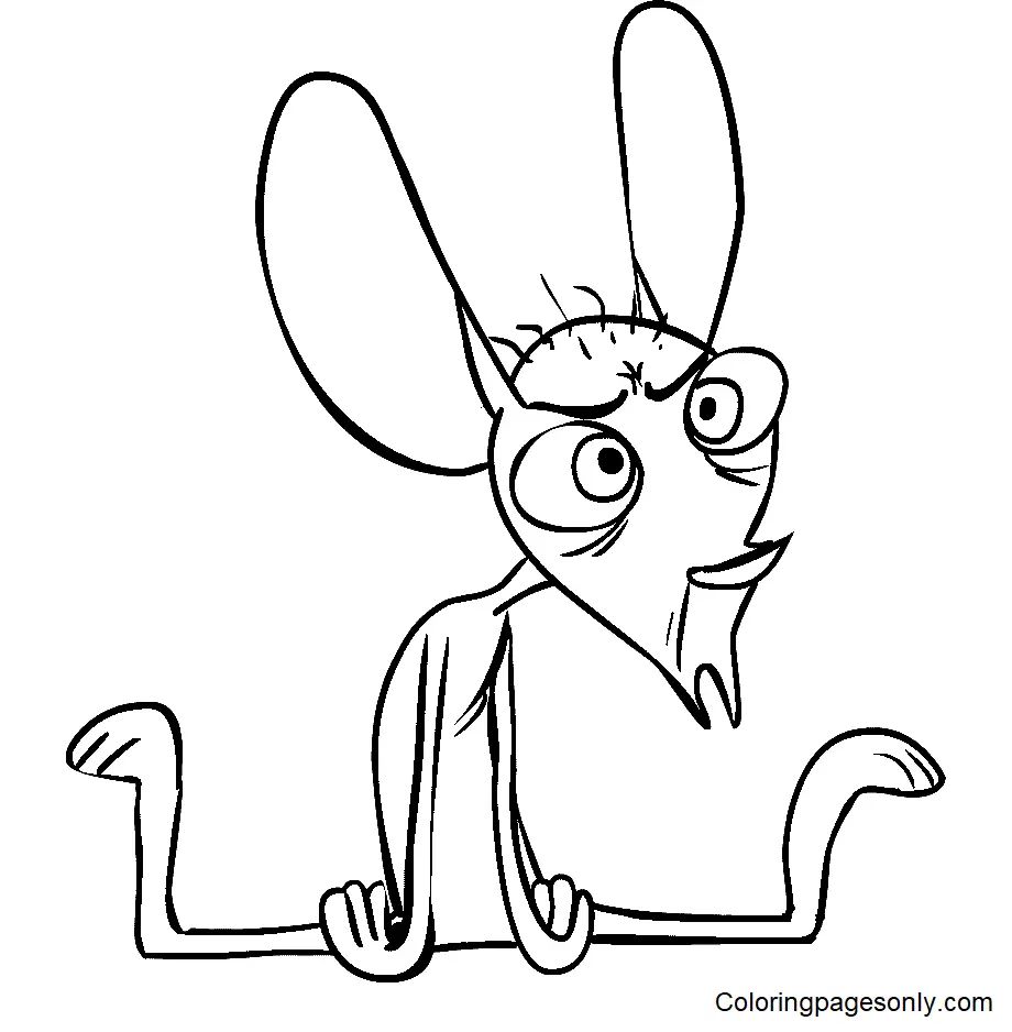 Çocuklar İçin Ren ve Stimpy Boyama Sayfaları 