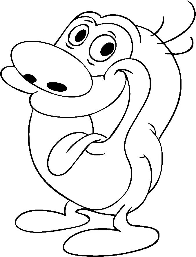 Çocuklar İçin Ren ve Stimpy Boyama Sayfaları 