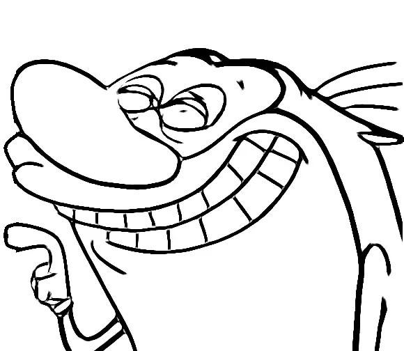 Çocuklar İçin Ren ve Stimpy Boyama Sayfaları 
