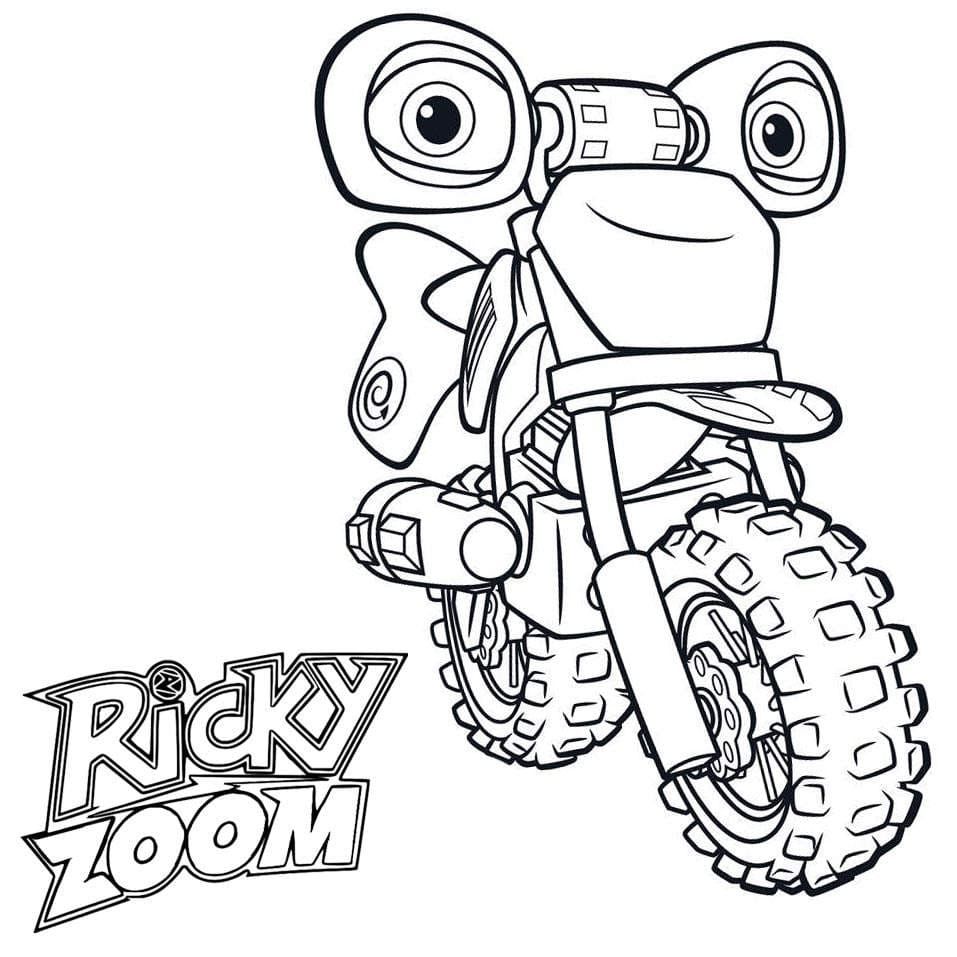 Çocuklar İçin Ricky Zoom Boyama Sayfaları 
