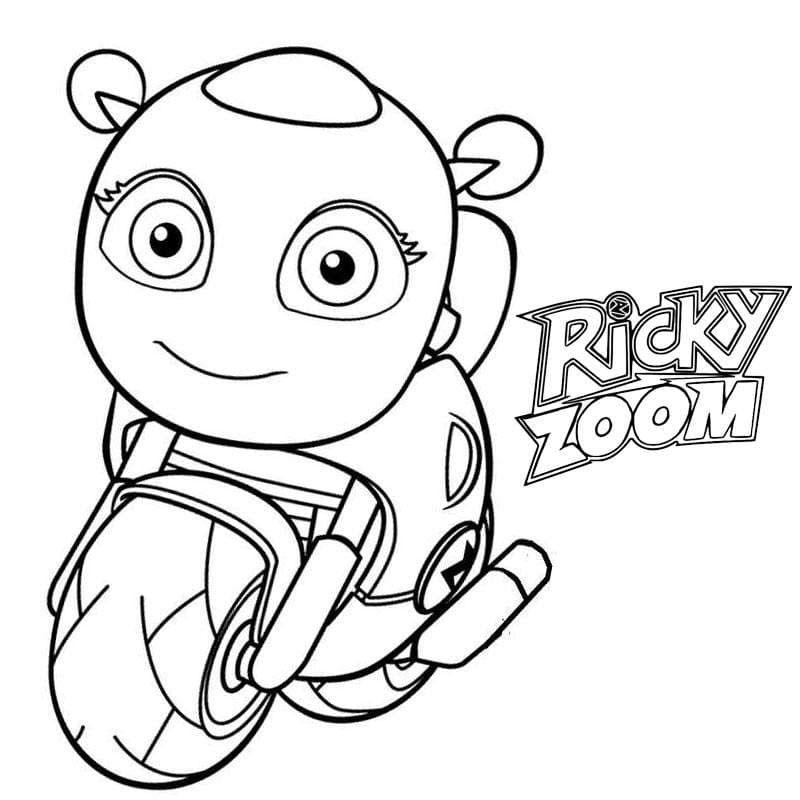 Çocuklar İçin Ricky Zoom Boyama Sayfaları 