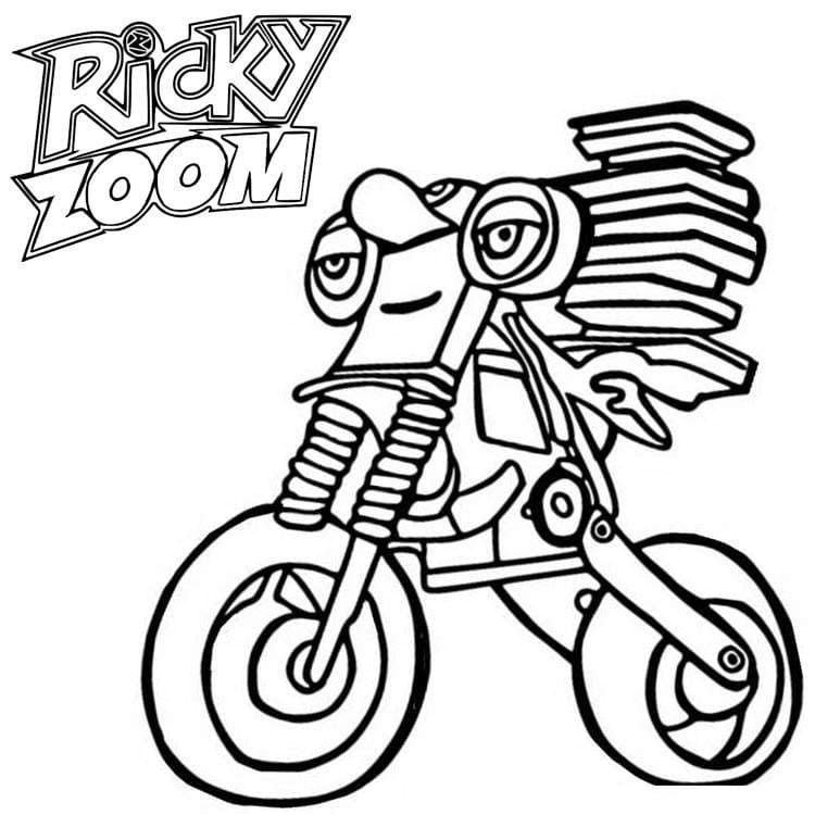 Çocuklar İçin Ricky Zoom Boyama Sayfaları 