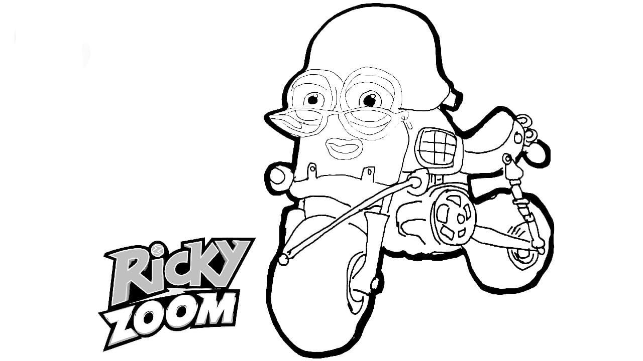 Çocuklar İçin Ricky Zoom Boyama Sayfaları 
