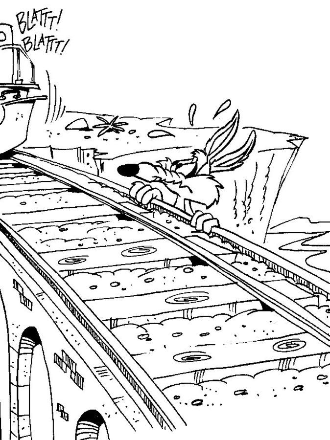 Çocuklar İçin Road Runner Boyama Sayfaları 