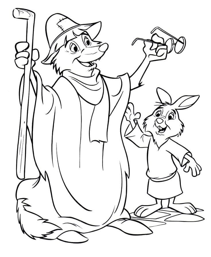 Çocuklar İçin Robin Hood Boyama Sayfaları 