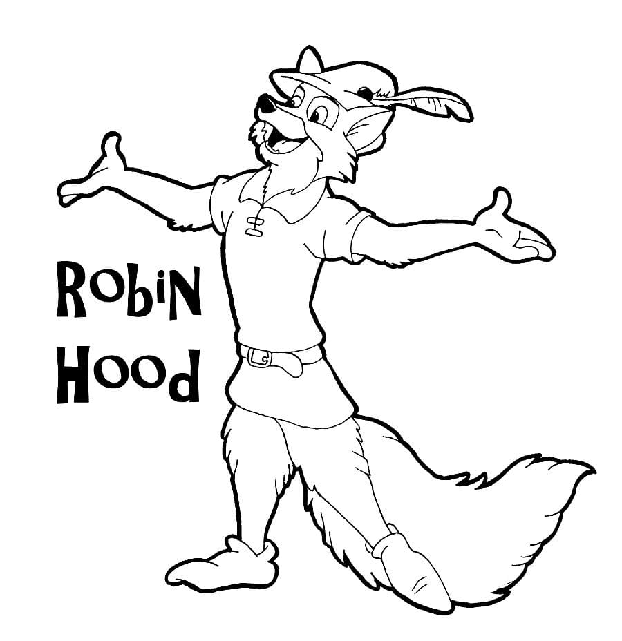 Çocuklar İçin Robin Hood Boyama Sayfaları 
