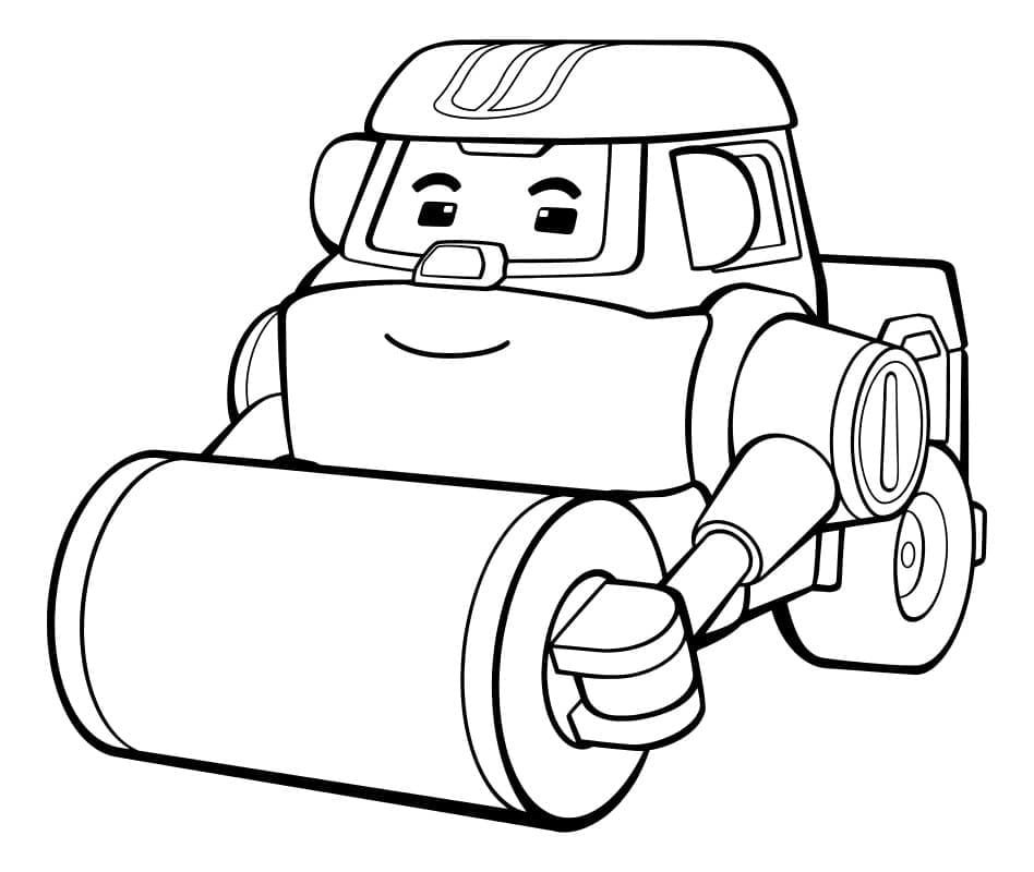 Çocuklar İçin Robocar Boyama Sayfaları 