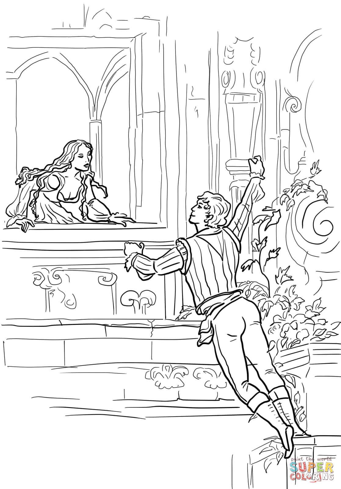 Çocuklar İçin Romeo ve Juliet Boyama Sayfaları 