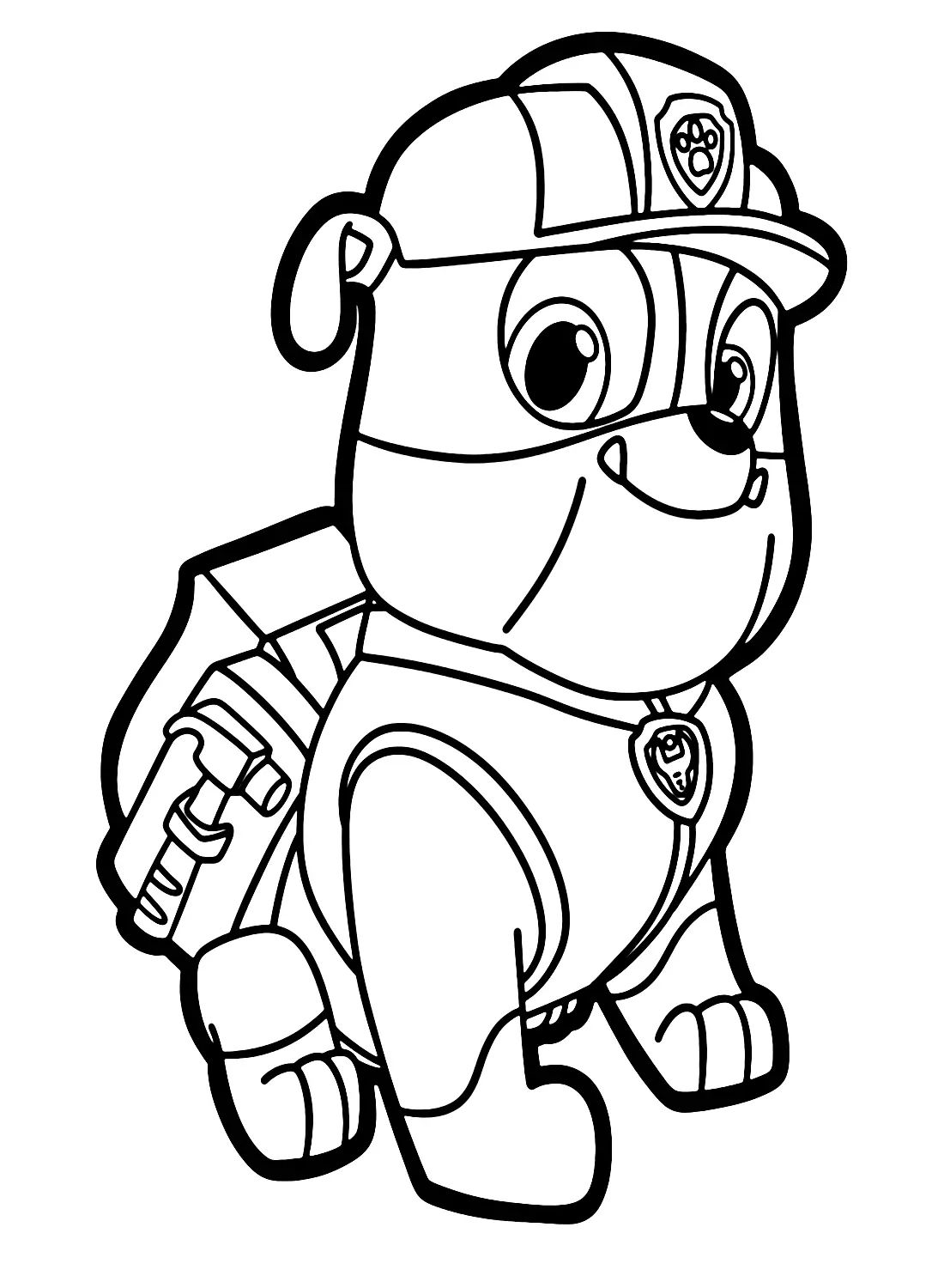 Çocuklar İçin Rubble Paw Patrol Boyama Sayfaları 