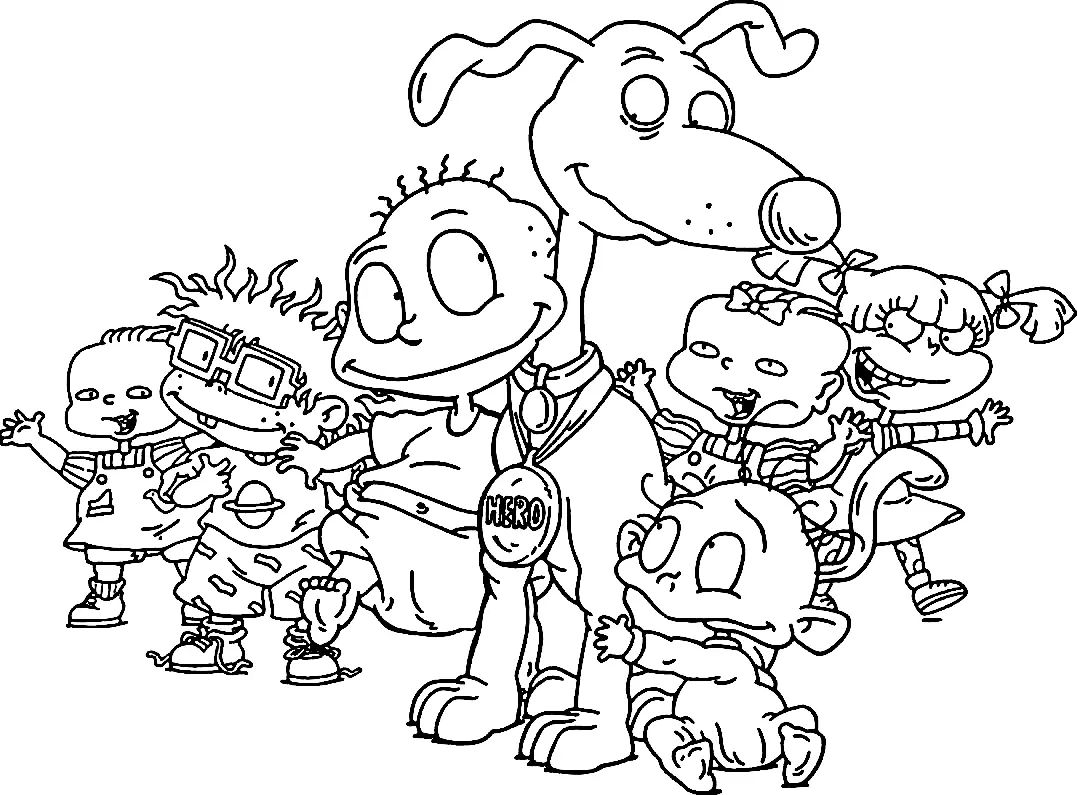 Çocuklar İçin Rugrats Boyama Sayfaları 