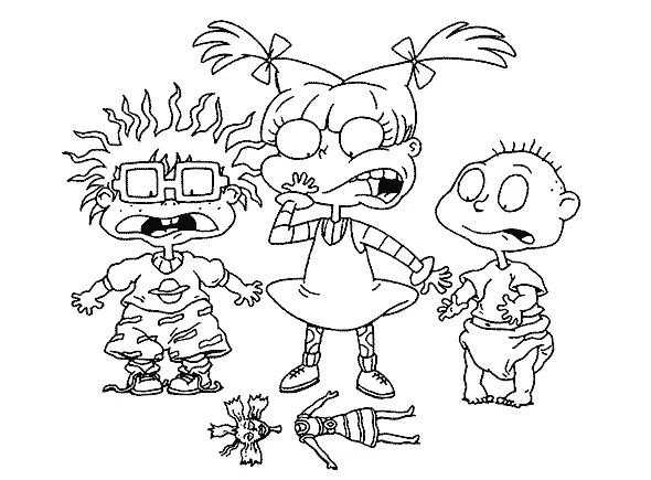 Çocuklar İçin Rugrats Boyama Sayfaları 