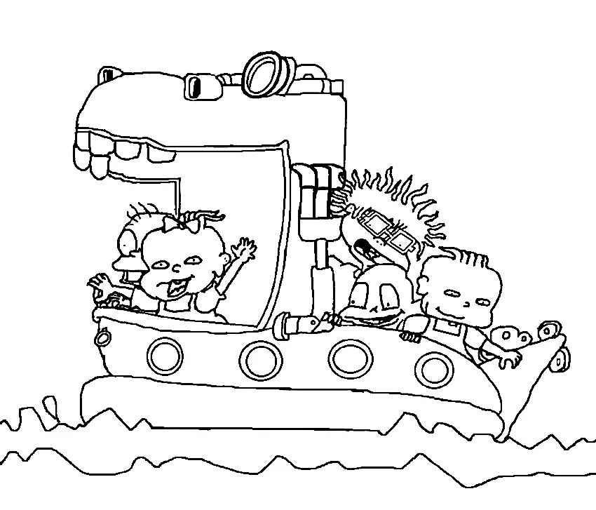 Çocuklar İçin Rugrats Boyama Sayfaları 