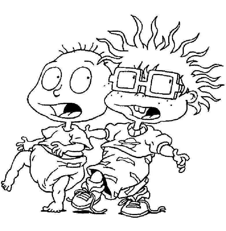 Çocuklar İçin Rugrats Boyama Sayfaları 