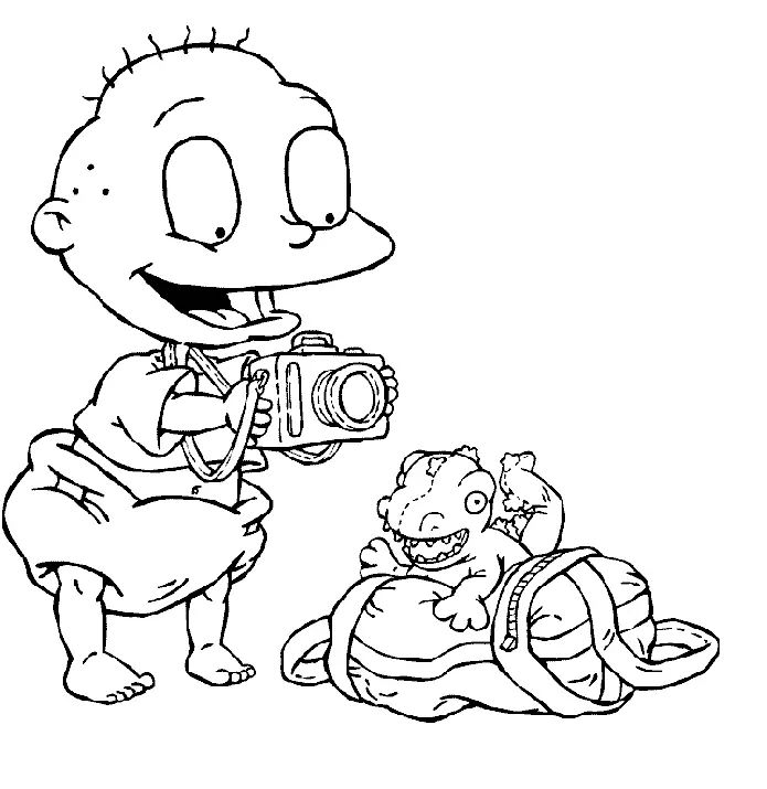 Çocuklar İçin Rugrats Boyama Sayfaları 