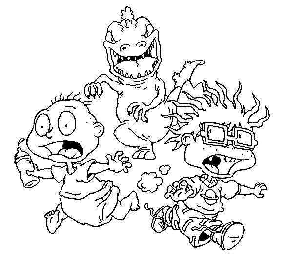 Çocuklar İçin Rugrats Boyama Sayfaları 