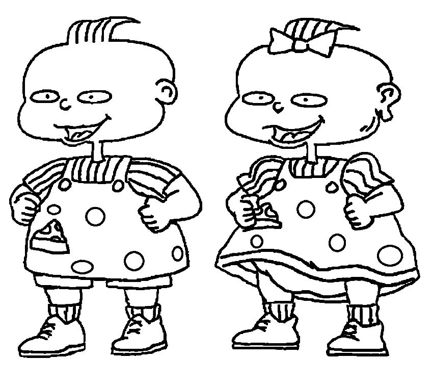 Çocuklar İçin Rugrats Boyama Sayfaları 