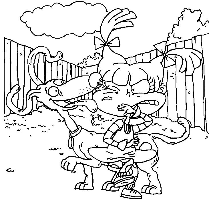 Çocuklar İçin Rugrats Boyama Sayfaları 