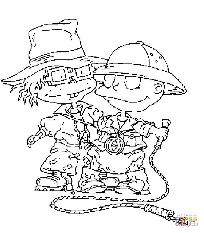 Çocuklar İçin Rugrats Boyama Sayfaları 