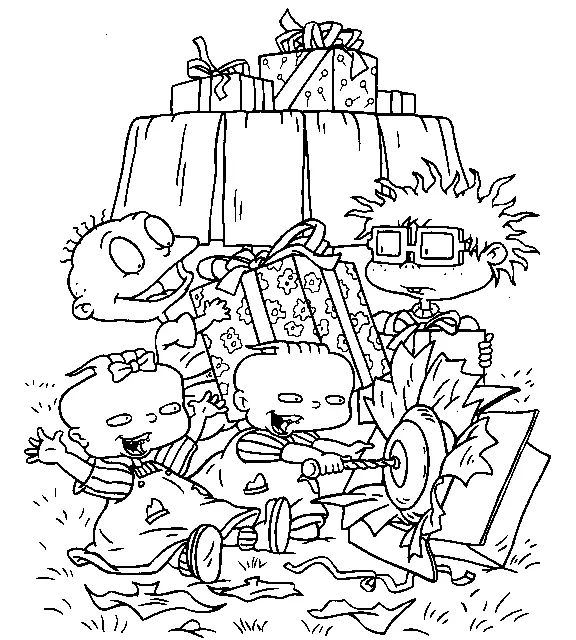 Çocuklar İçin Rugrats Boyama Sayfaları 