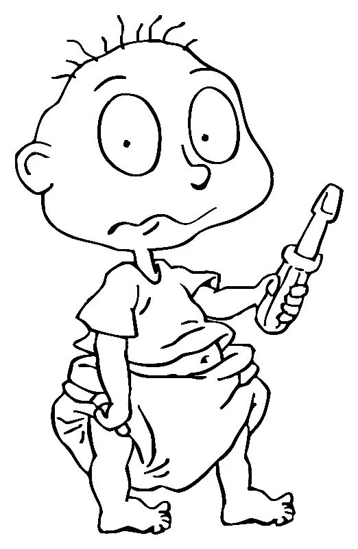 Çocuklar İçin Rugrats Boyama Sayfaları 