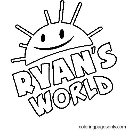 Çocuklar İçin Ryan'ın Dünyası Boyama Sayfaları 