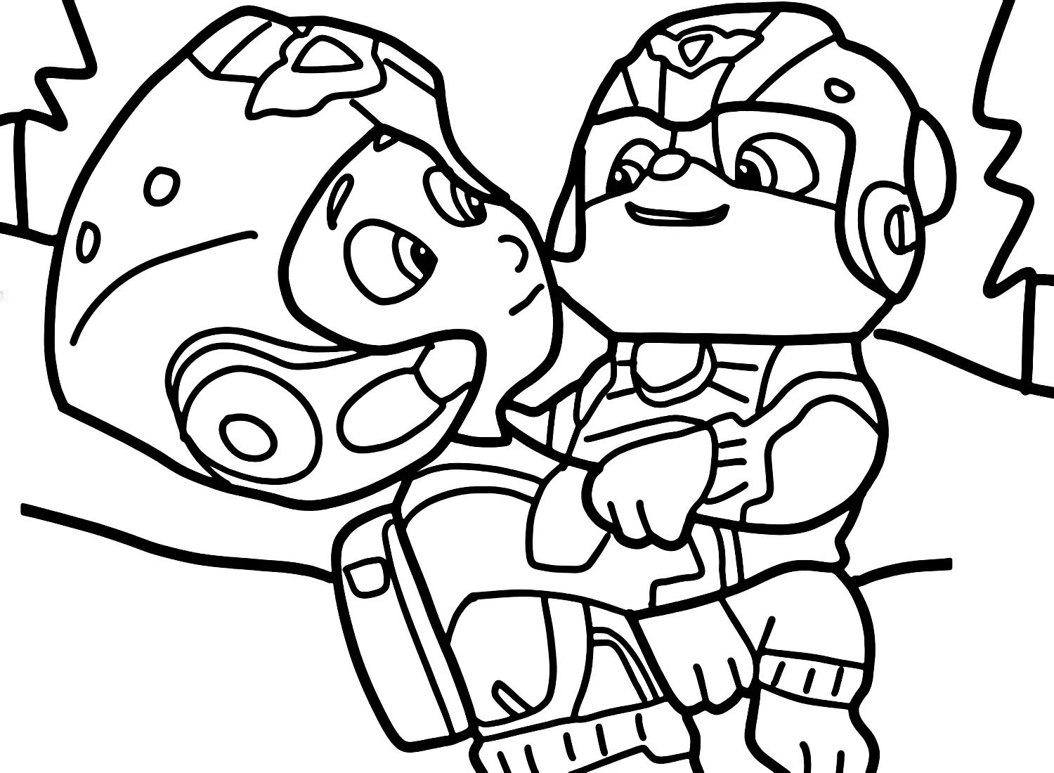 Çocuklar İçin Ryder- Paw Patrol Boyama Sayfaları 